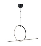Lampy wiszące nad wyspę -  Step Into Design Lampa wisząca FORMA LED czarna 110 cm ST-10339P-A - product 1