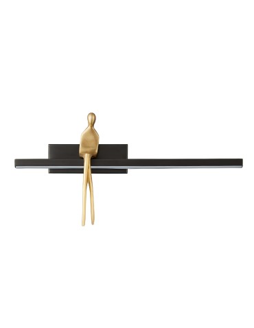 Step Into Design Lampa ścienna AMICI czarna 31 cm ST-B3578 black