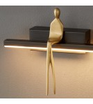 Kinkiety designerskie -  Step Into Design Lampa ścienna AMICI czarna 31 cm ST-B3578 black - product 3