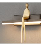 Kinkiety designerskie -  Step Into Design Lampa ścienna AMICI czarna 31 cm ST-B3578 black - product 4