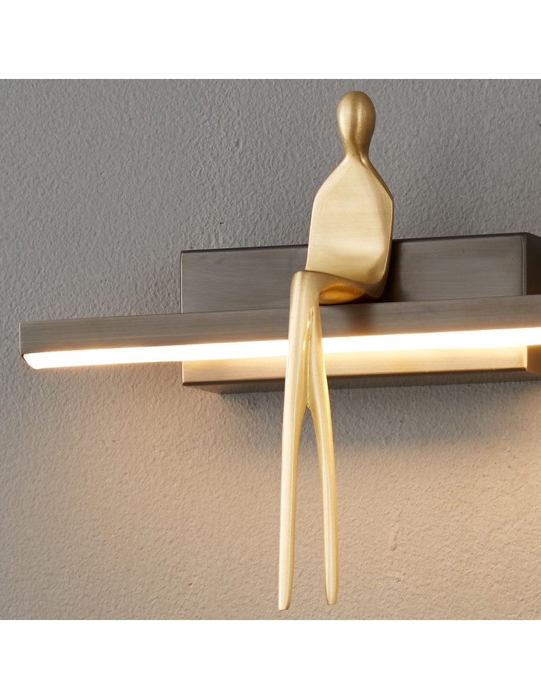 Kinkiety designerskie -  Step Into Design Lampa ścienna AMICI czarna 31 cm ST-B3578 black - product kolory-swiatla.pl 4