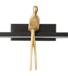 Kinkiety designerskie -  Step Into Design Lampa ścienna AMICI czarna 31 cm ST-B3578 black - product 5