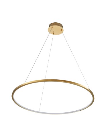 Step Into Design Lampa wisząca CIRCLE SLIM 60 LED złoty 60 cm ST-10112P-D600