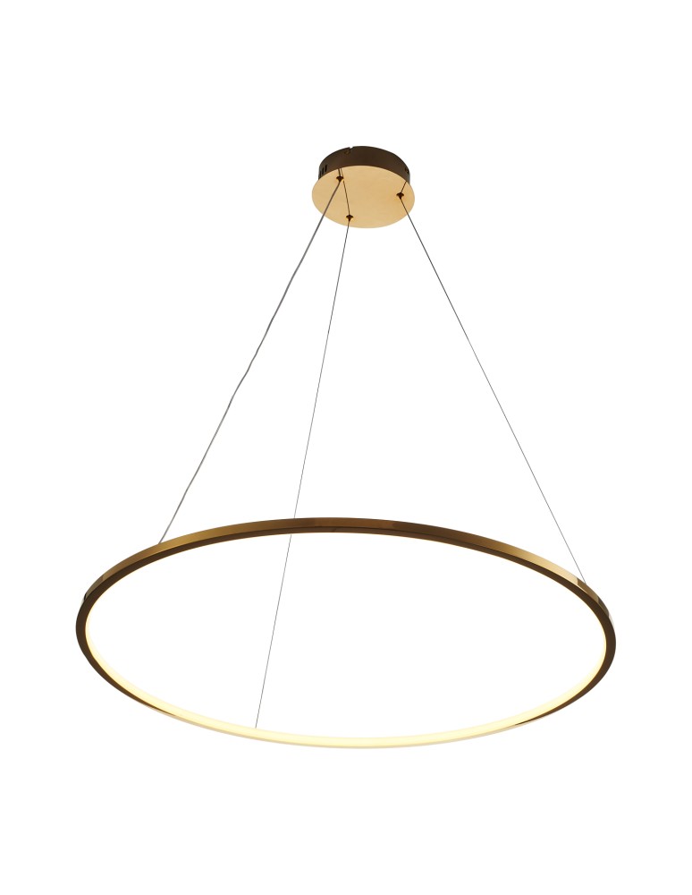 Step Into Design Lampa wisząca CIRCLE SLIM 60 LED złoty 60 cm ST-10112P-D600 Step Into Design Lampa wisząca CIRCLE SLIM 60 LED złoty 60 cm ST-10112P-D600