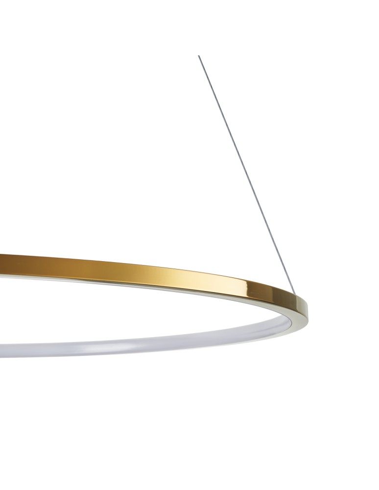 Step Into Design Lampa wisząca CIRCLE SLIM 60 LED złoty 60 cm ST-10112P-D600 Step Into Design Lampa wisząca CIRCLE SLIM 60 LED złoty 60 cm ST-10112P-D600