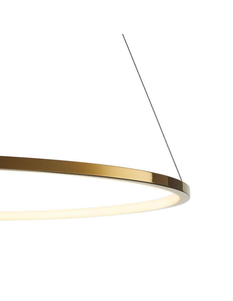 Step Into Design Lampa wisząca CIRCLE SLIM 60 LED złoty 60 cm ST-10112P-D600 Step Into Design Lampa wisząca CIRCLE SLIM 60 LED złoty 60 cm ST-10112P-D600