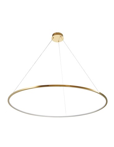 Step Into Design Lampa wisząca CIRCLE SLIM 120 LED złoty 120 cm ST-10112P-D1200