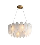 Lampy wiszące designerskie -  Step Into Design Lampa wisząca PIUMA biała 60 cm ST-6289-6 - product 1
