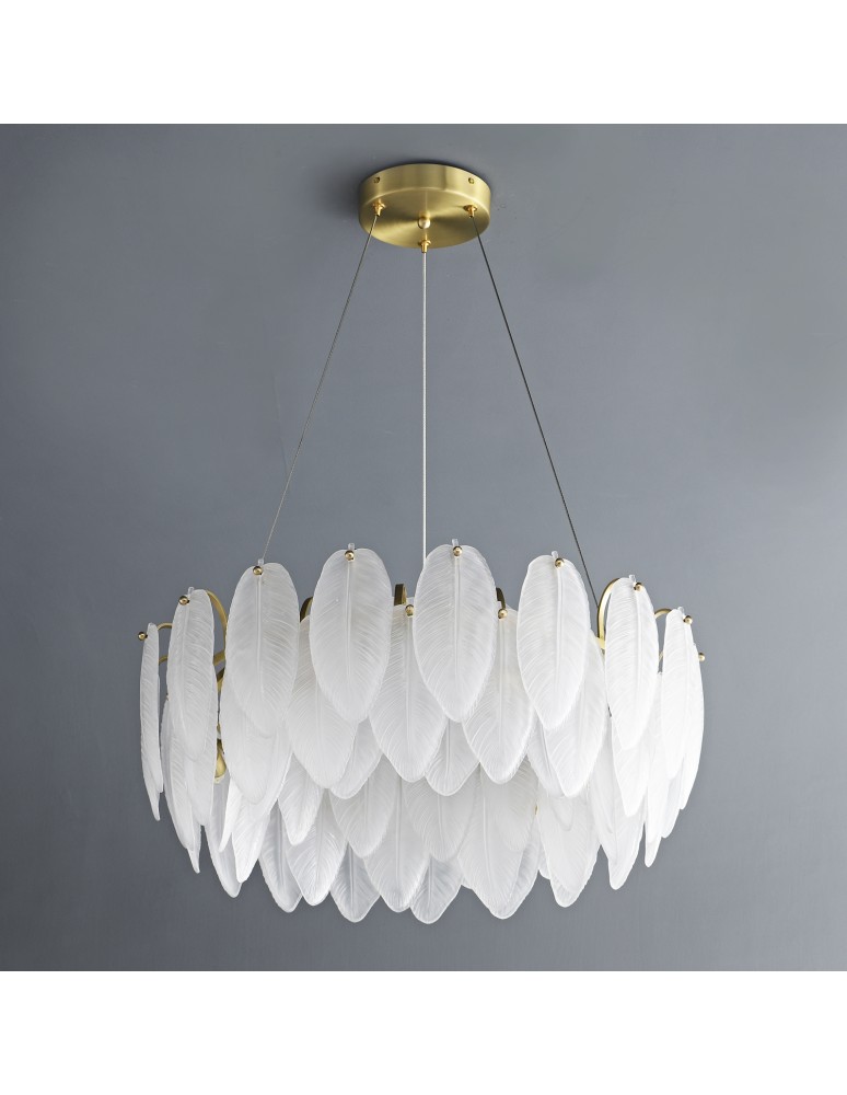 Step Into Design Lampa wisząca PIUMA biała 60 cm ST-6289-6