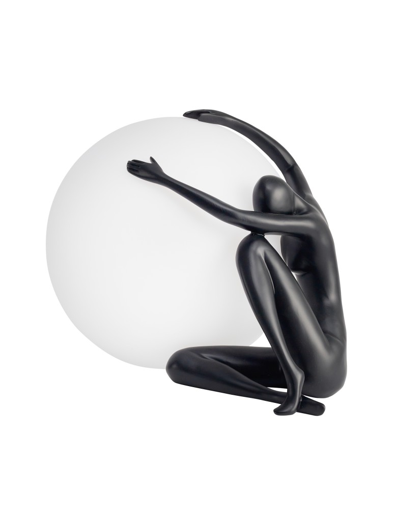  Step Into Design Lampa stołowa WOMAN-1 czarna 47 cm ST-6020-A black