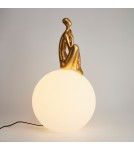 Lampy stołowe designerskie -  Step Into Design Lampa stołowa WOMAN-3 złota 35 cm ST-6022-C gold - product 5