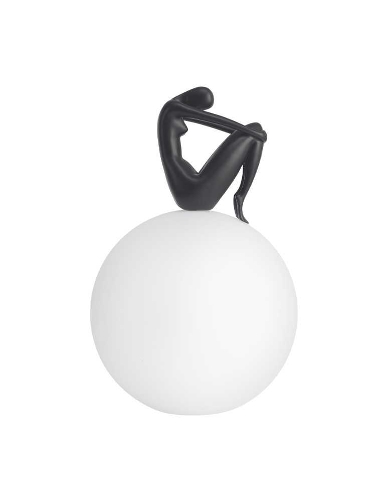  Step Into Design Lampa stołowa WOMAN-2 czarna 35 cm ST-6020-B black