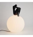 Lampy stołowe designerskie -  Step Into Design Lampa stołowa WOMAN-2 czarna 35 cm ST-6020-B black - product 5