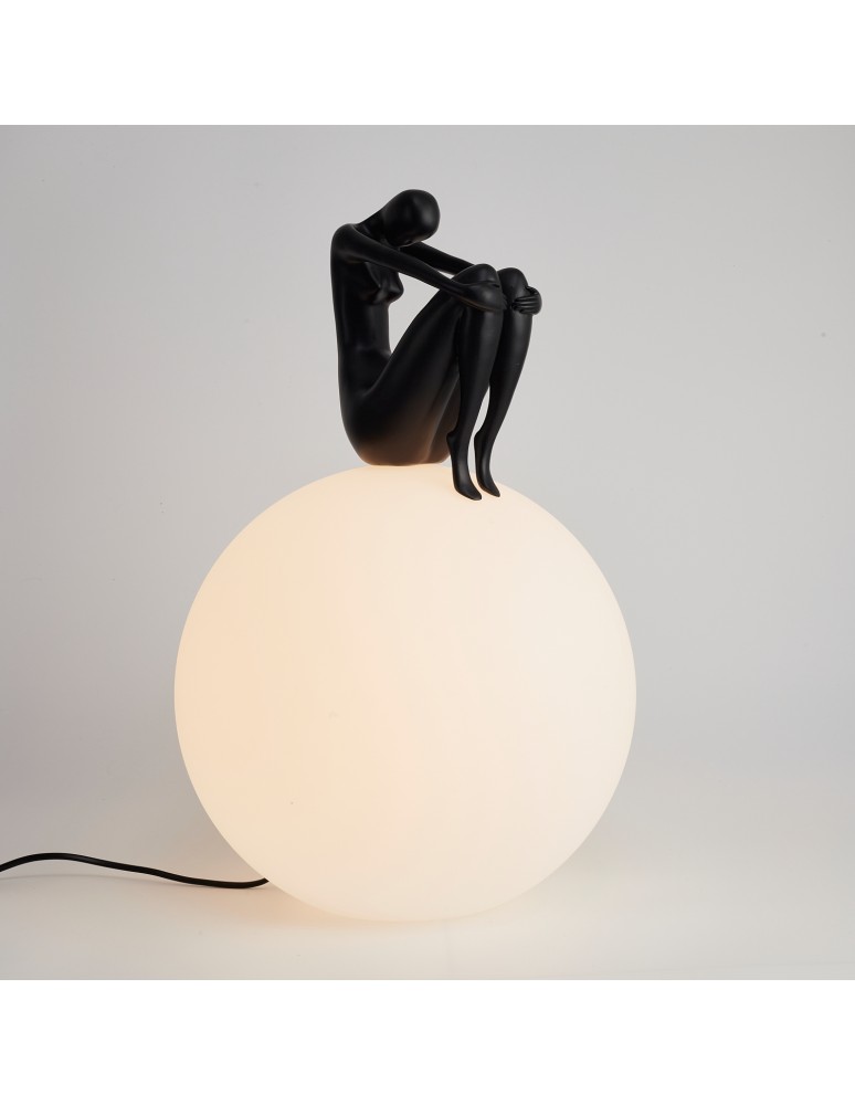 Step Into Design Lampa stołowa WOMAN-2 czarna 35 cm ST-6020-B black