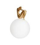 Lampy stołowe designerskie -  Step Into Design Lampa stołowa WOMAN-2 złota 35 cm ST-6022-B gold - product 1