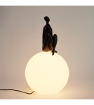 Lampy stołowe designerskie -  Step Into Design Lampa stołowa WOMAN-3 czarna 35 cm ST-6020-C black - product 3