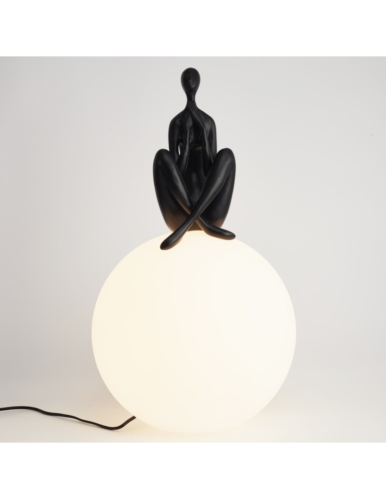 Step Into Design Lampa stołowa WOMAN-3 czarna 35 cm ST-6020-C black
