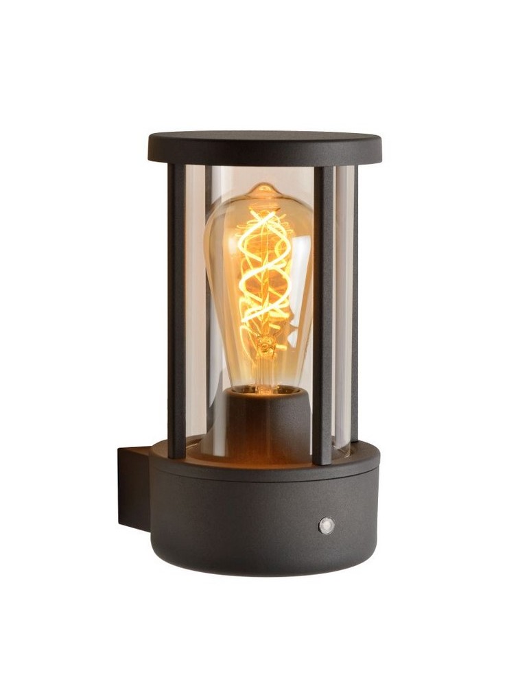 Lucide LORI Ścienna E27 IP44 H21.8cm Czarny 14893/01/30