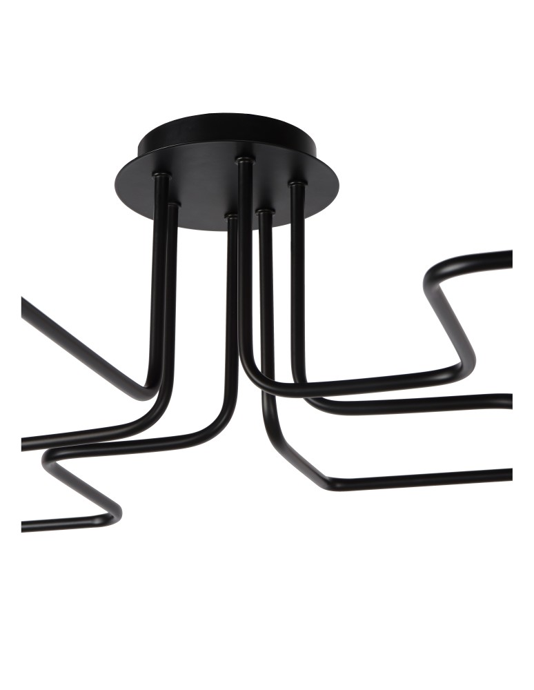 Lucide LESTER Plafon Light 6xE27 100/75/20cm Czarny 21112/06/30