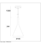 Lampy wiszące - Lucide GIPSY Wisząca E27 16cm H29cm 35406/16/31 - produkt 5