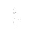 Azzardo CEILING PLATE TRACK WH + WIRE Zawiesie z Przewodem Biały AZ4782 Azzardo CEILING PLATE TRACK WH + WIRE Zawiesie z Przewodem Biały AZ4782