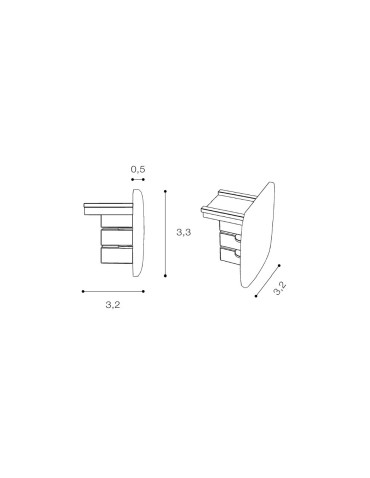 Azzardo TRACK 3LINE END CAP WH Zaślepka Końcowa do Szyn 3 fazowych Biały AZ4287 - produkt 2