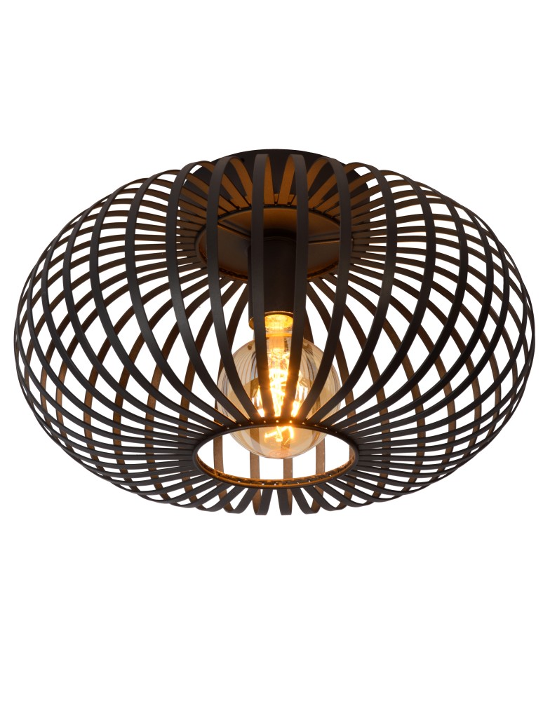 Lucide MANUELA Plafon Light 1xE27 40cm Czarny 78174/40/30