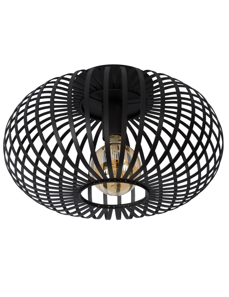 Lucide MANUELA Plafon Light 1xE27 40cm Czarny 78174/40/30