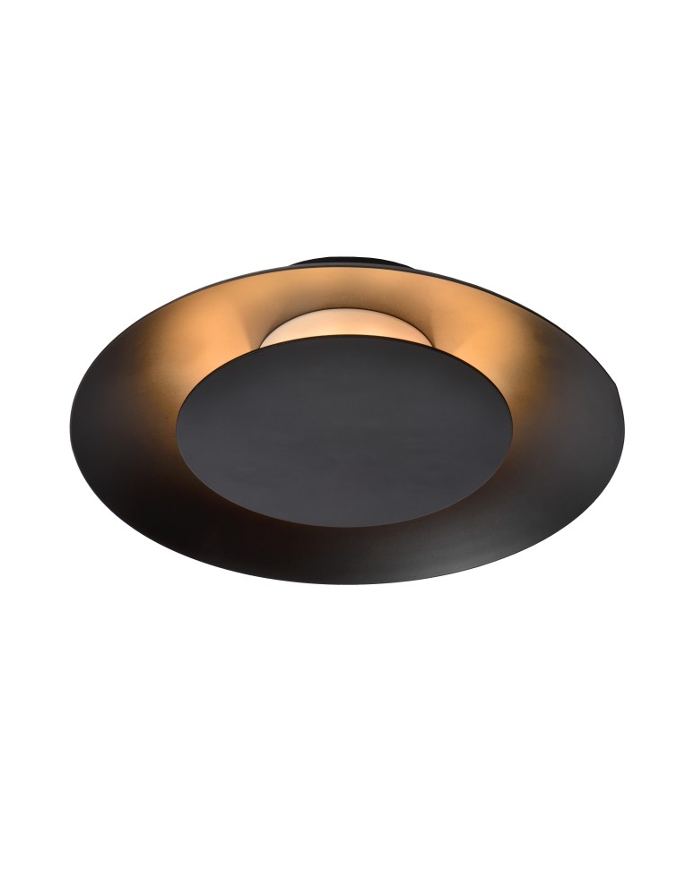 Lucide FOSKAL Plafon Light LED 6W ?21.5cm Black 79177/06/30