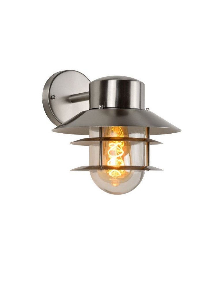 Lucide ZICO Ścienna IP44 - 1x E27 - Satin Chrom 11874/01/12