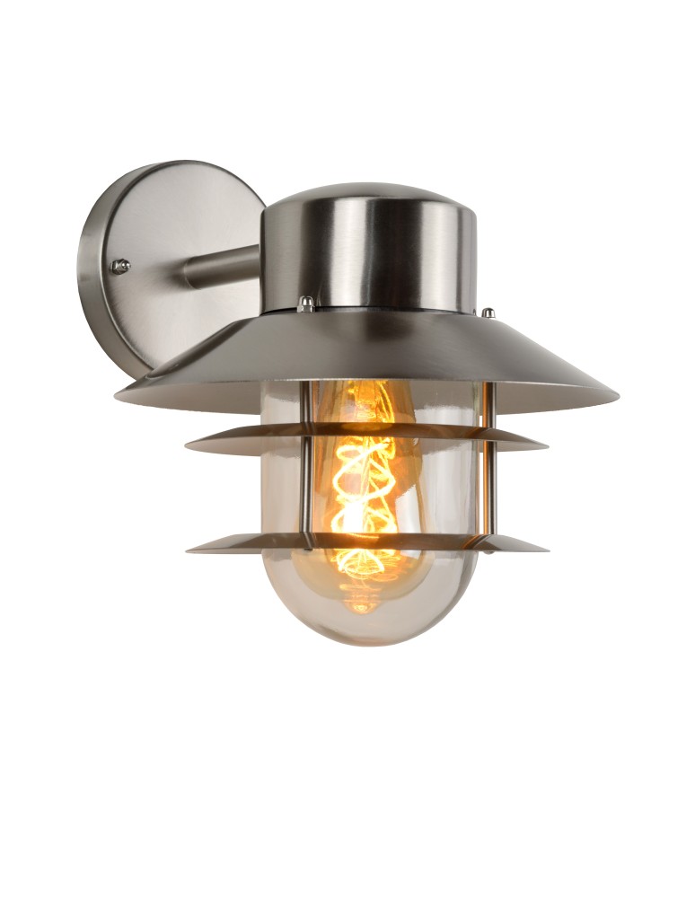 Lucide ZICO Ścienna IP44 - 1x E27 - Satin Chrom 11874/01/12
