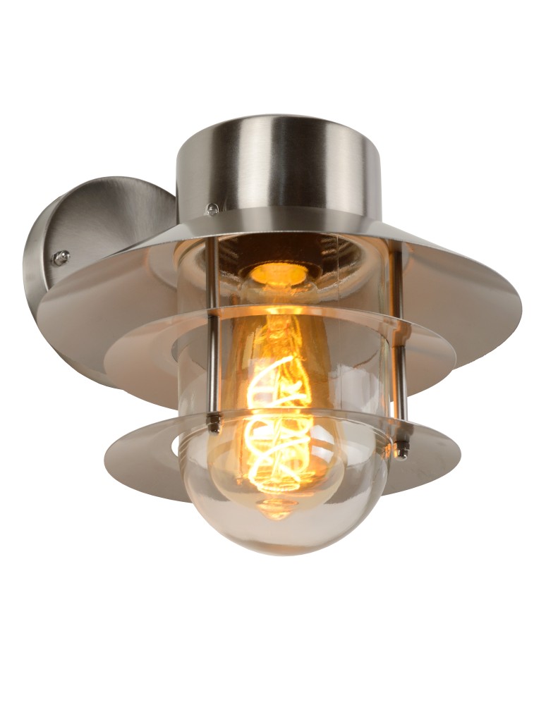 Lucide ZICO Ścienna IP44 - 1x E27 - Satin Chrom 11874/01/12