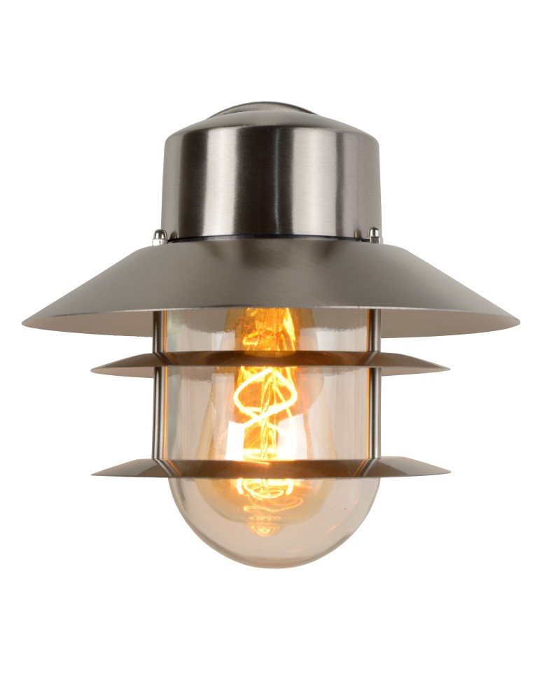 Lucide ZICO Ścienna IP44 - 1x E27 - Satin Chrom 11874/01/12