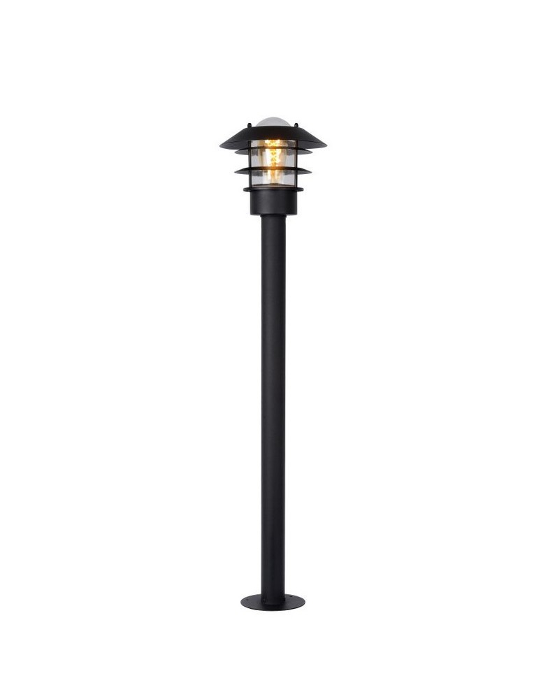 Lucide ZICO Lantern IP44-1xE27 H100 D21.8 Czarny 11874/99/30