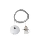 Akcesoria do szynoprzewodów 1 fazowych - Azzardo TRACK 1LINE PENDANT ACCESSORY 1,5M WH Zawiesie do Szyn 1 fazowych Biały AZ4746 - product 1