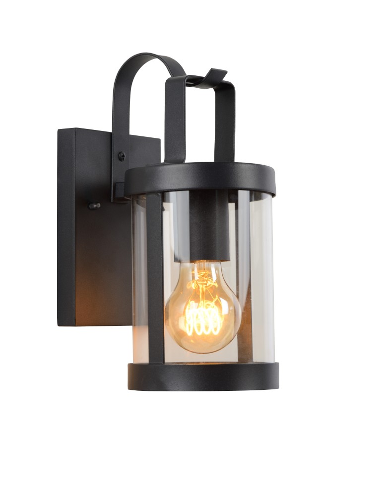 Lucide LINDELO Ścienna IP23 E27 H28cm Czarny 29825/01/30