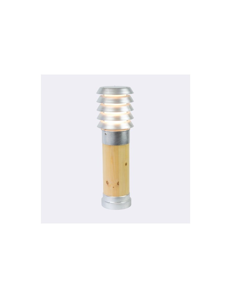 Lampy ogrodowe stojące - Norlys Alta Stojąca 49cm 1xE27 IP65 drewno impregnowane/ocynk ogniowy 1453GA - produkt kolory-swiatla.pl 1