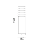 Lampy ogrodowe stojące - Norlys Alta Stojąca 49cm 1xE27 IP65 Ocynk 293GA - product 2