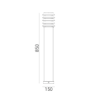 Lampy ogrodowe stojące - Norlys Alta Stojąca 85cm LED 10W 159lm 3000K IP65 Czarny 1479B - product 3