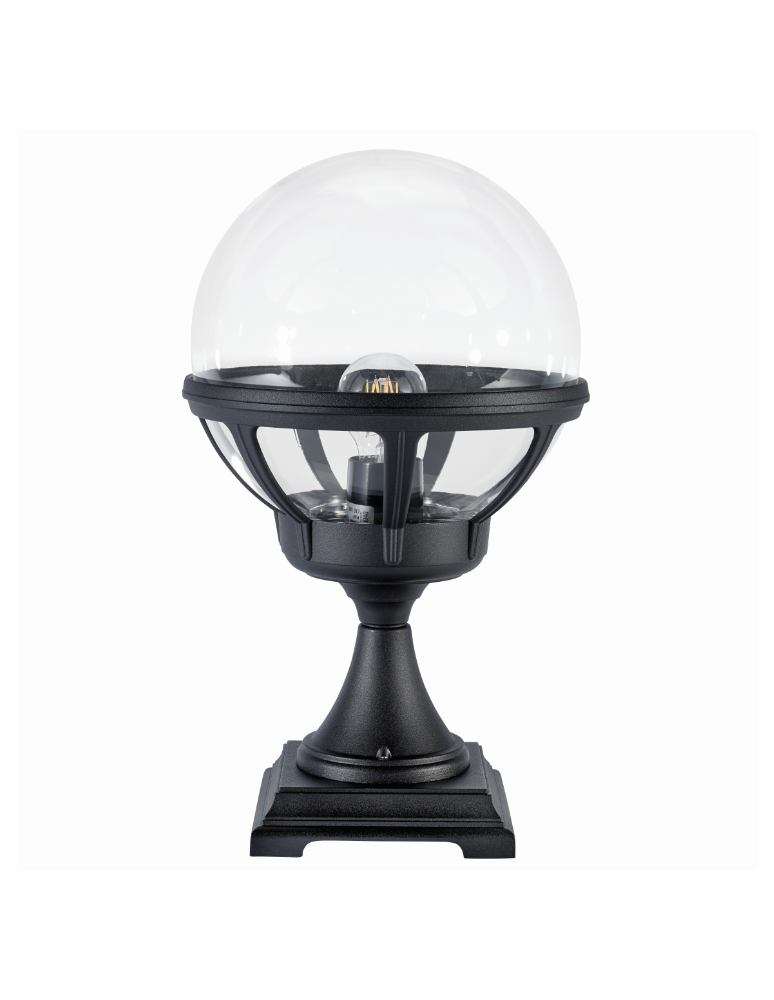 Lampy ogrodowe stojące - Norlys Bolonia Stojąca 43cm 1xE27 IP65 Czarny 312B - produkt kolory-swiatla.pl 1