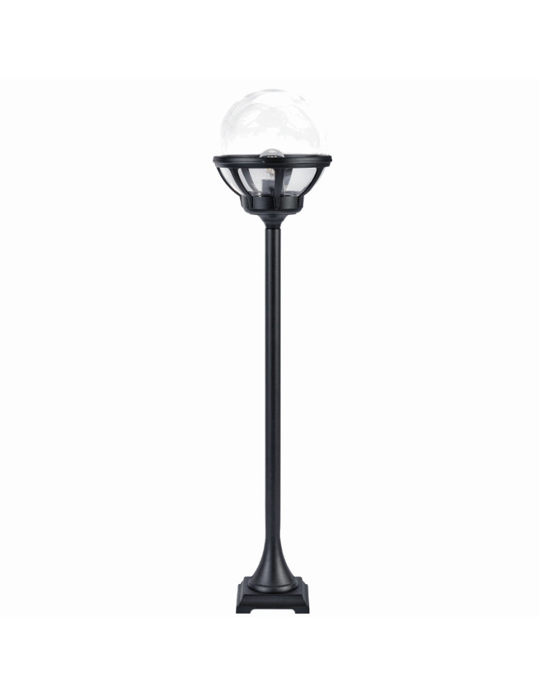 Lampy ogrodowe stojące - Norlys Bolonia Stojąca 117cm 1xE27 IP65 Czarny 314B - produkt kolory-swiatla.pl 1