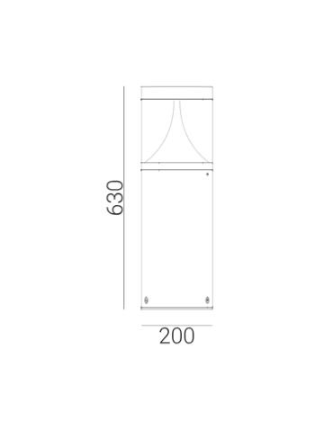 Norlys Egersund Stojąca 63cm LED 22W 1586lm 3000K IP65 Grafit 1285GR - produkt 2