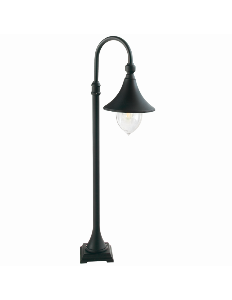 Lampy ogrodowe stojące - Norlys Floirencja Stojąca 112cm 1xE27 IP65 Czarny 805B - produkt kolory-swiatla.pl 1