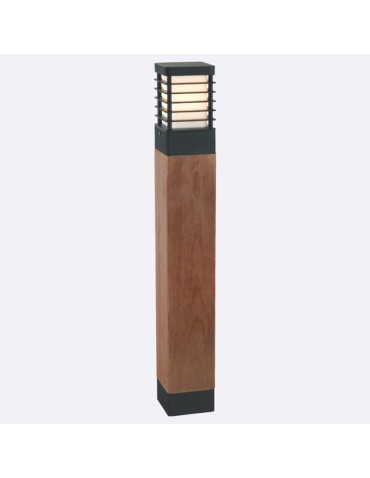 Norlys Halmstad Stojąca 85cm 1xE27 IP65 drewno impregnowane Czarny 1410B