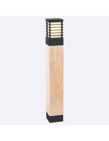 Norlys Halmstad Stojąca 85cm 1xE27 IP65 drewno impregnowane Czarny 1413B