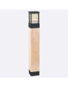 Norlys Halmstad Stojąca 85cm 1xE27 IP65 drewno impregnowane Czarny 1413B