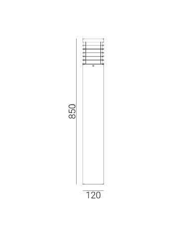 Norlys Halmstad Stojąca 85cm 1xE27 IP65 drewno impregnowane Czarny 1413B - produkt 2