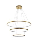 Step Into Design Lampa wisząca CIRCLE SLIM 40+60+80 LED złoty 40 cm + 60 cm + 80 cm ST-10112P-3 Step Into Design Lampa wisząca CIRCLE SLIM 40+60+80 LED złoty 40 cm + 60 cm + 80 cm ST-10112P-3