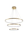 Step Into Design Lampa wisząca CIRCLE SLIM 40+60+80 LED złoty 40 cm + 60 cm + 80 cm ST-10112P-3 Step Into Design Lampa wisząca CIRCLE SLIM 40+60+80 LED złoty 40 cm + 60 cm + 80 cm ST-10112P-3