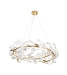 Lampy wiszące designerskie -  Step Into Design Lampa wisząca BOTANIKA złoto biała 80 cm XY080P-80 - product 1
